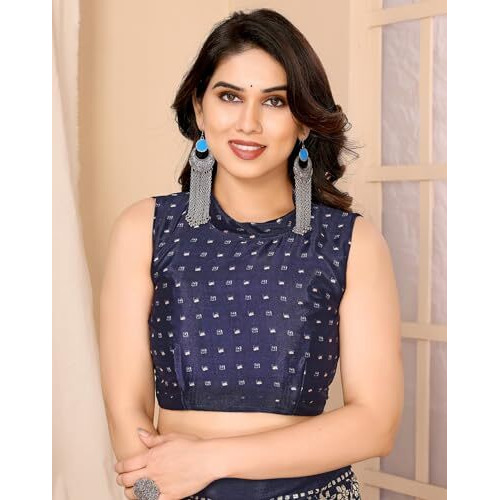 Yashika Woven Malgudi Art Silk Women's Saree (AZ-PY-P1-UTISHA Navy
