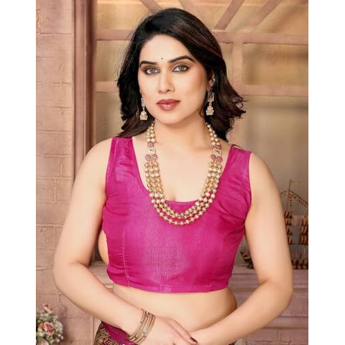 Yashika Women's Printed Kalamkari Art Silk Saree With Tassels and Unstitched Blouse Material (AZ-YS-P1-SOORVI CHIKU MAROON JHALAR)