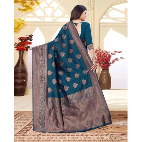 Yashika Women's Fancy Banarasi Kanjivaram Art Silk Saree |Saree for Women Wedding