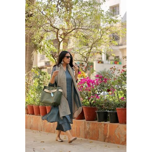 ANNI DESIGNER Women's Rayon Blend Straight Solid Kurta with Pant & Dupatta (Raja Saab Blue-VKS01_S_Blue_Small)