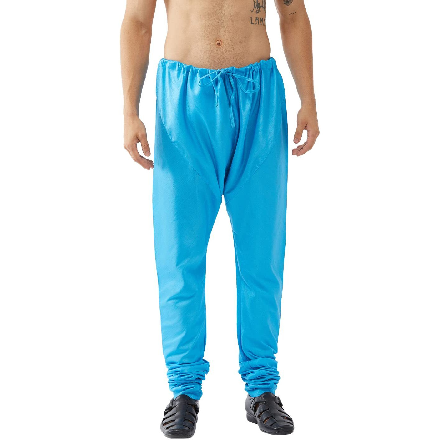 VASTRAMAY Men's Aqua Silk Blend Pyjama-VASMPAQ_42