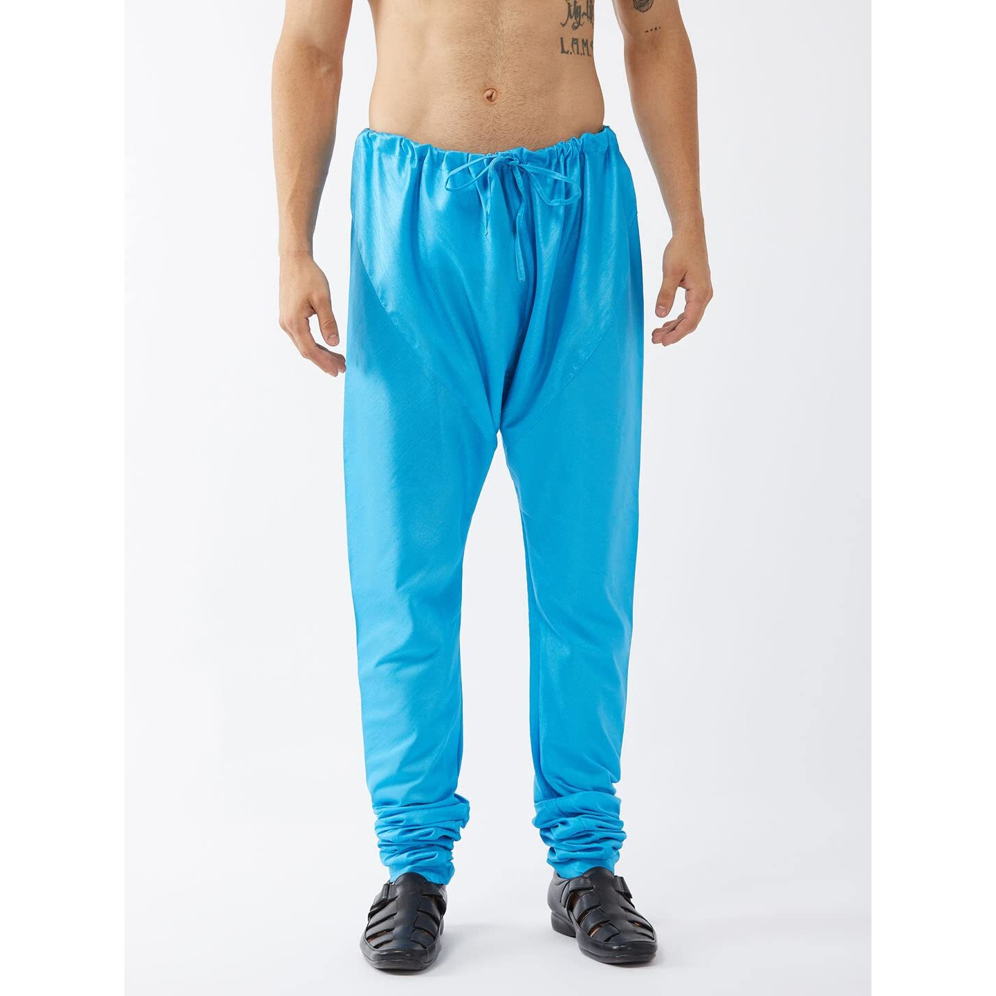 VASTRAMAY Men's Aqua Silk Blend Pyjama-VASMPAQ_42