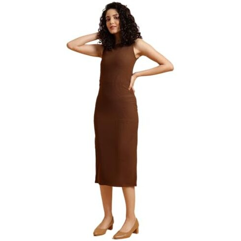Wedani Dress for Women Brown