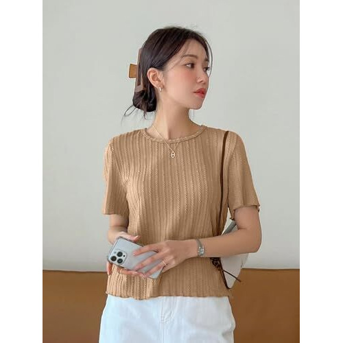 Wedani Solid Regular Fit Jeans Korean Western Tops for Women Stylish