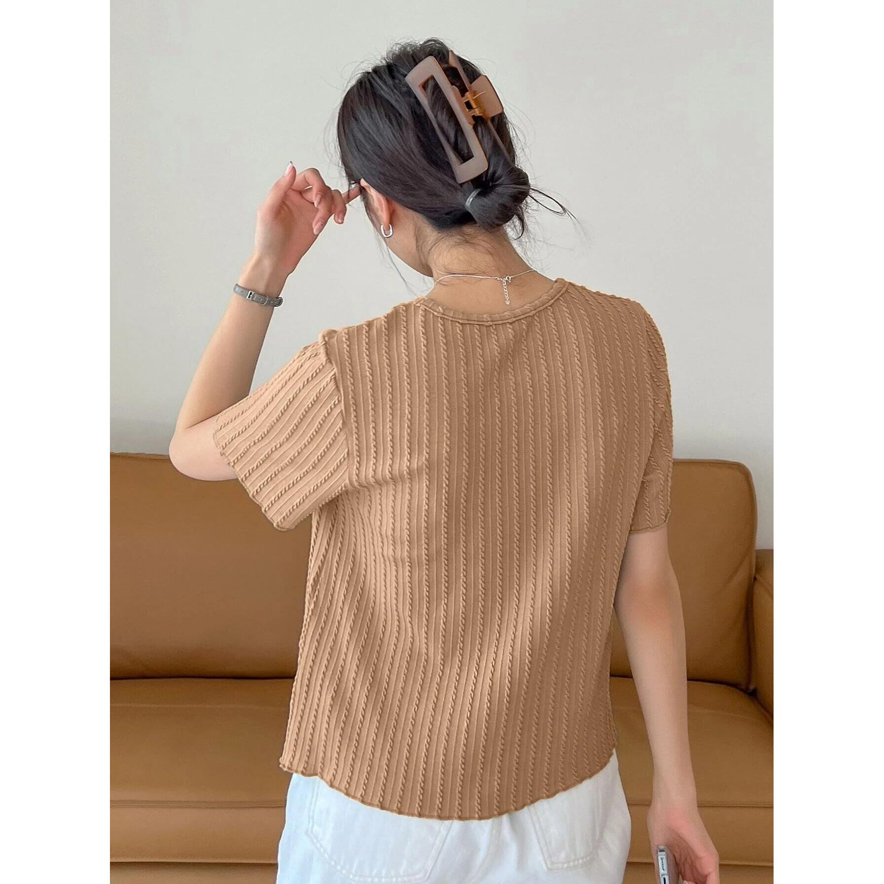 Wedani Solid Regular Fit Jeans Korean Western Tops for Women Stylish