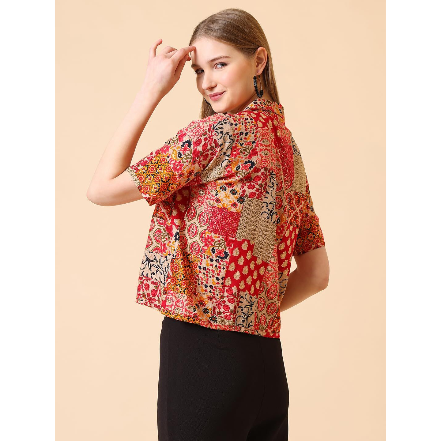 Wedani Rayon Floral Regular fit Shirt for Women