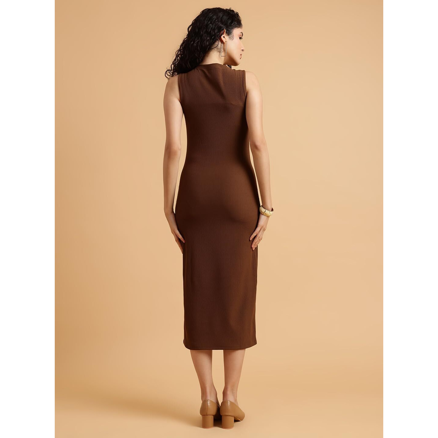 Wedani Dress for Women Brown