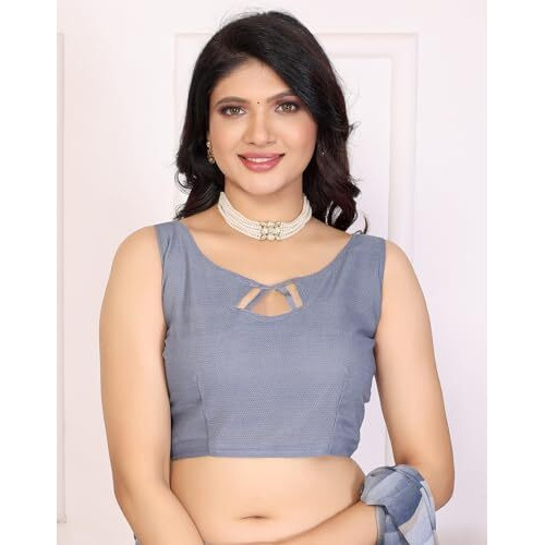Yashika Women's Georgette Printed Saree With Blouse Material |saree for Women | saree collection 2025 | New Sari | Latest Saree (AZ-YS-P2-RESHMA GREY)