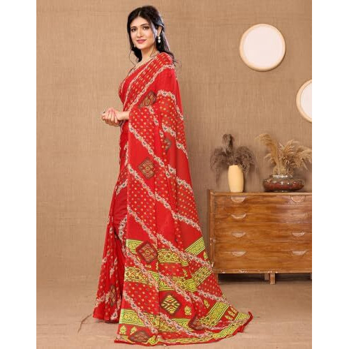 Yashika Woven Georgette Women's Saree (AZ-YS-P1-AMIRA-TWISHA-Parent_Red)