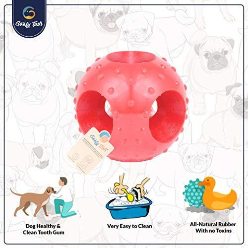 Goofy Tails Dog Ball Dog Toys Combo | 2 Dog Toy Combo Hole Dog Ball + Spike Ball for Dog| Toys for Dogs for All Breeds| Rubber Ball for Dogs| Dog Chew Toys to Play Fetch