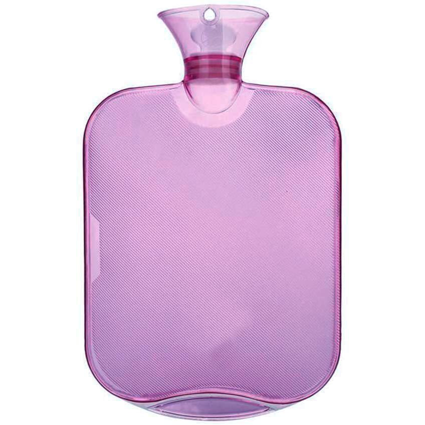 SHOPPOFOBIX Transparent Hot Water Bag for Pain Relief (Purple) - Silicone