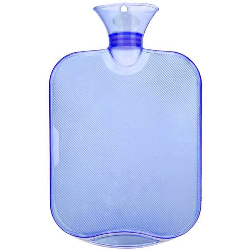 SHOPPOFOBIX Transparent Hot Water Bag for Pain Relief (Blue) - Silicone
