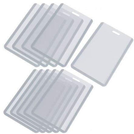 KESETKO Plastic B1 ID Card Holder, ID Badge Holders, Soft Flexible & Hard, Outer Size 102x65mm, 25 Piece Vertical Use