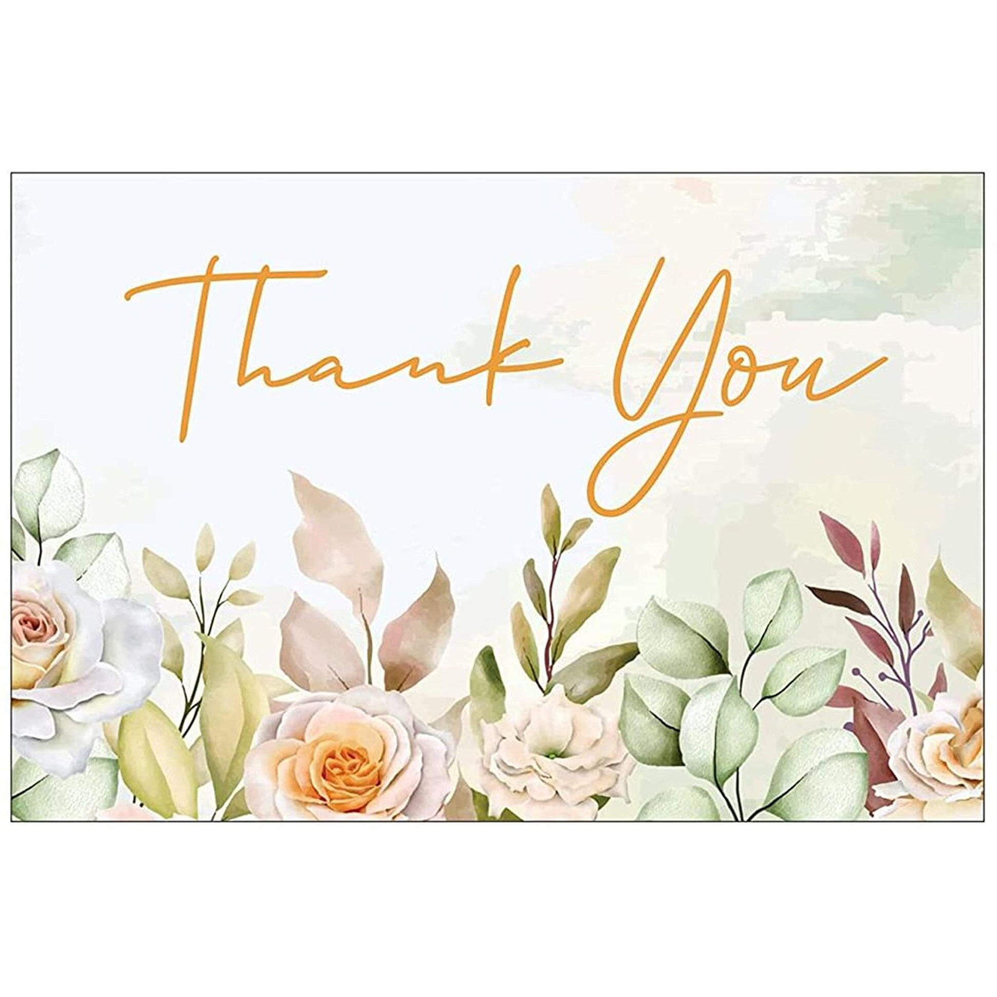 Blisscent Thank You Cards (Pack Of 500) With White Back For Small Business, Return Gifts, Packaging Material, Professional Use (Size - 3.5 inch by 2 inch) DESIGN 7