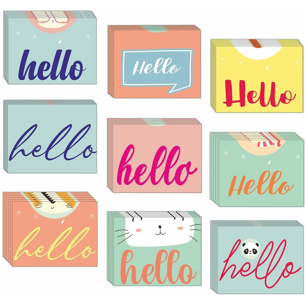 CVANU Attractive 9 Designs Greeting Cards, Blank Notecard With Envelopes for Office, All Occasion(36pcs)(3x4 inch)_c21