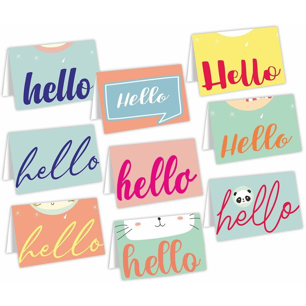 CVANU Attractive 9 Designs Greeting Cards, Blank Notecard With Envelopes for Office, All Occasion(36pcs)(3x4 inch)_c21