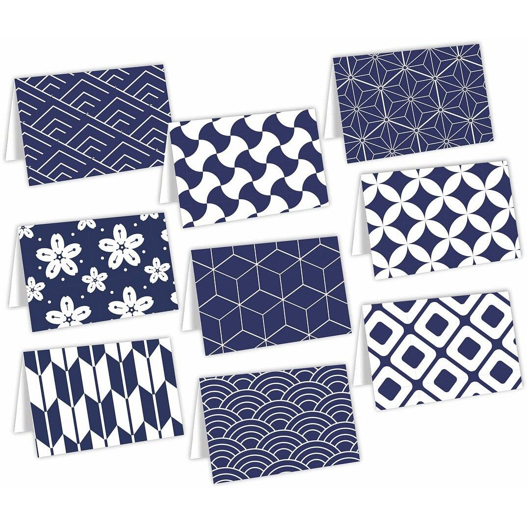 CVANU Attractive 9 Designs Greeting Cards, Blank Notecard With Envelopes for Office, All Occasion(18pcs)(3x4 inch)_c19