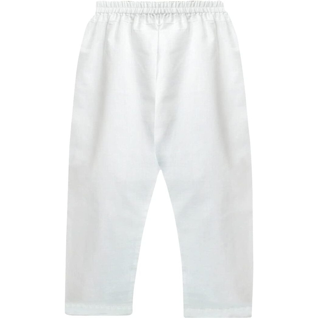 A.T.U.N. (ALL THINGS UBER NICE) Boy's Regular Kurta Pyjama Set (BKLS FLW_Yellow-Multi-White 4-5 Years)