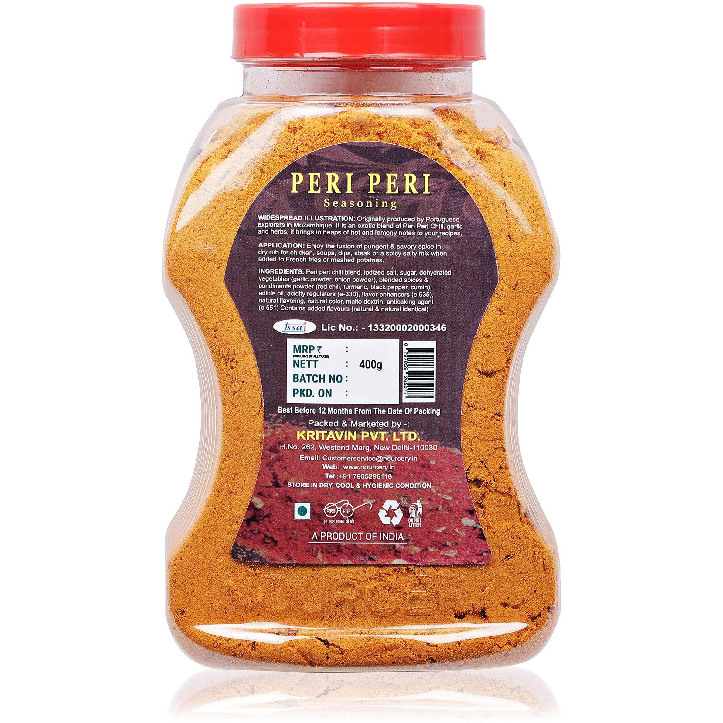 Nourcery Peri Peri Seasoning, 400G (PIQUANT AROMATIC BLEND)