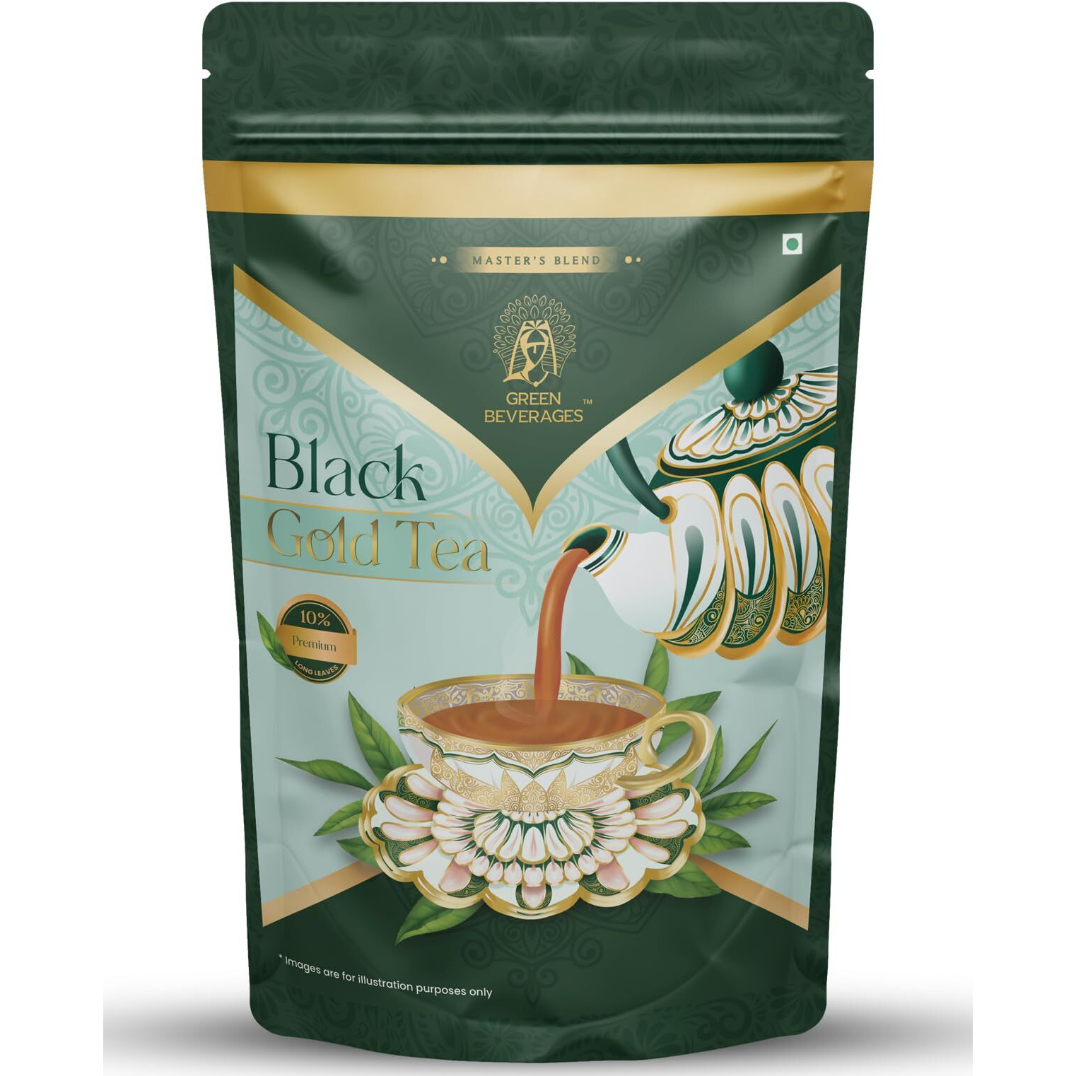 Green Beverages Black Gold Assam Select Tea 250g | Blend of Premium Assam Gardens | Leaf Tea | Strong and Kadak Chai | Hand-crafted by Master Tea Experts | Milk Tea