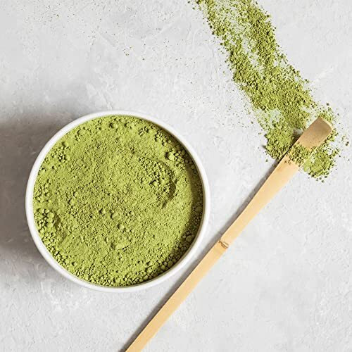Luxmi Estates Vanilla Matcha + Probiotics 50g Loose Tea | Premium Japanese Matcha Green Tea Powder - Pure Ceremonial Grade | USDA Organic | Antioxidants & Probiotics | Authentic Zen Tea Experience