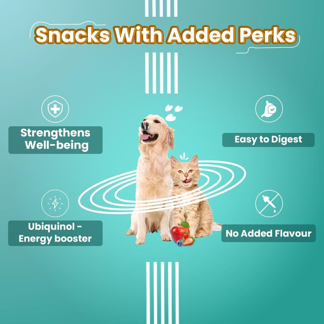 BARK Out Loud by Vivaldis- Fresh Chicken Stick Immunity Chewstix-Boost Health & Vitality with Omega & Zinc for Dogs & Cats of All Life Stages-100G(1-Pack)