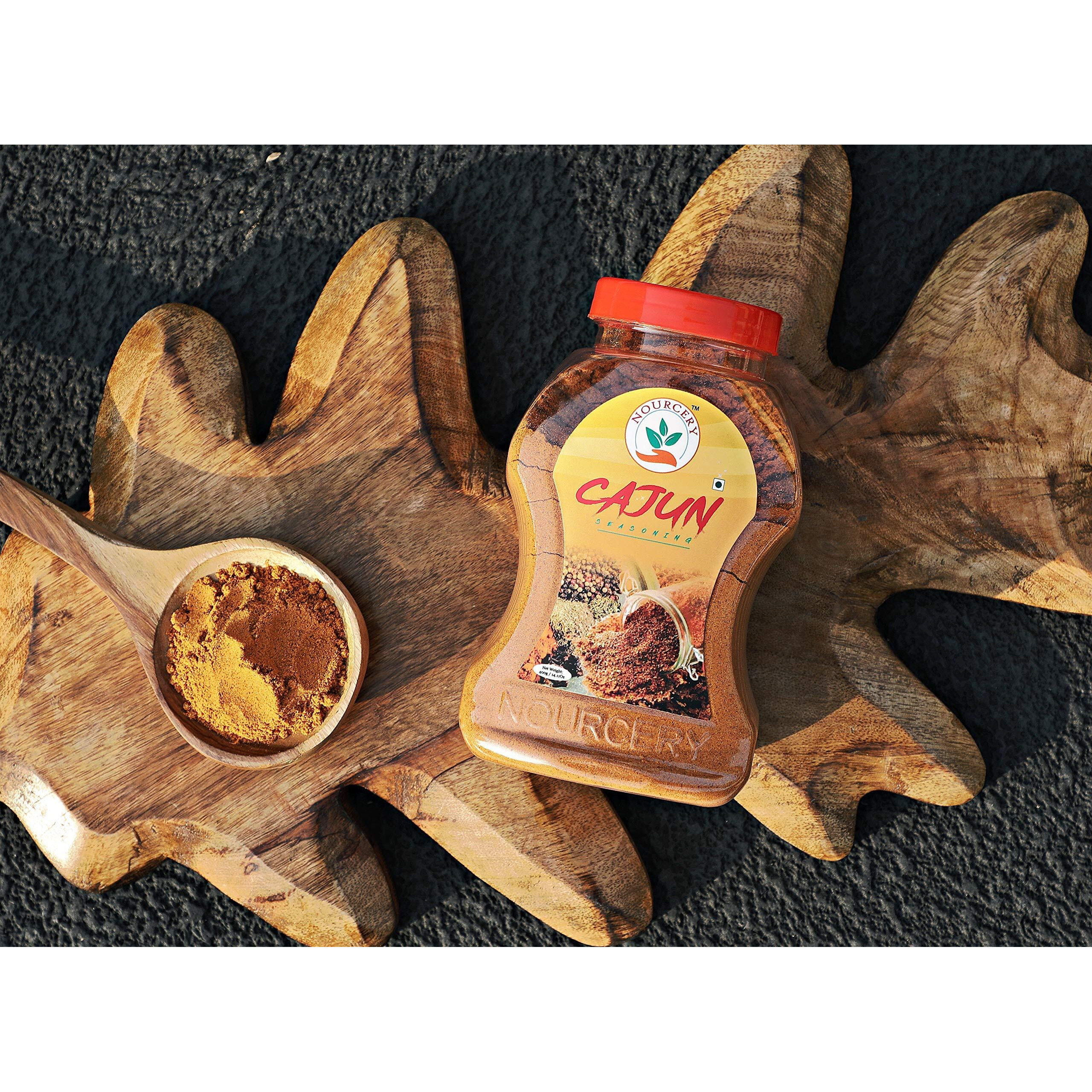 Nourcery Cajun Spice Seasoning, 400G (SPICY BLEND MIX)