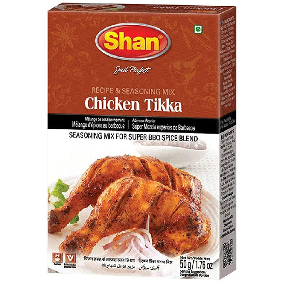 Shan Chicken Tikka Recipe and Seasoning Mix, 3 X 50 g