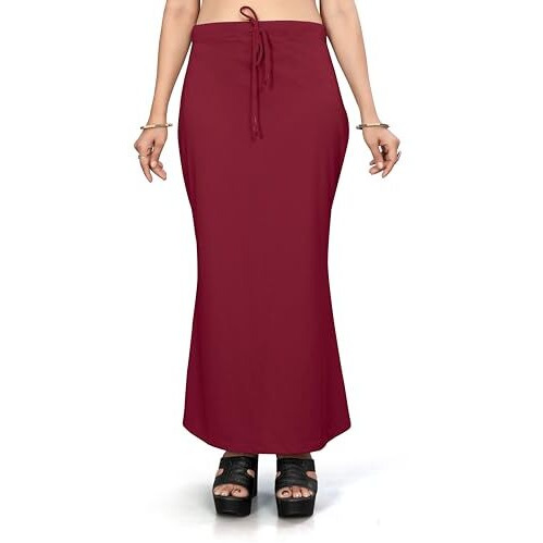 Nexsus apparels Saree Shapewear | Saree Petticoat for Women (L, MAROON)