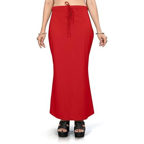 Nexsus apparels Saree Shapewear | Saree Petticoat for Women (L, RED)