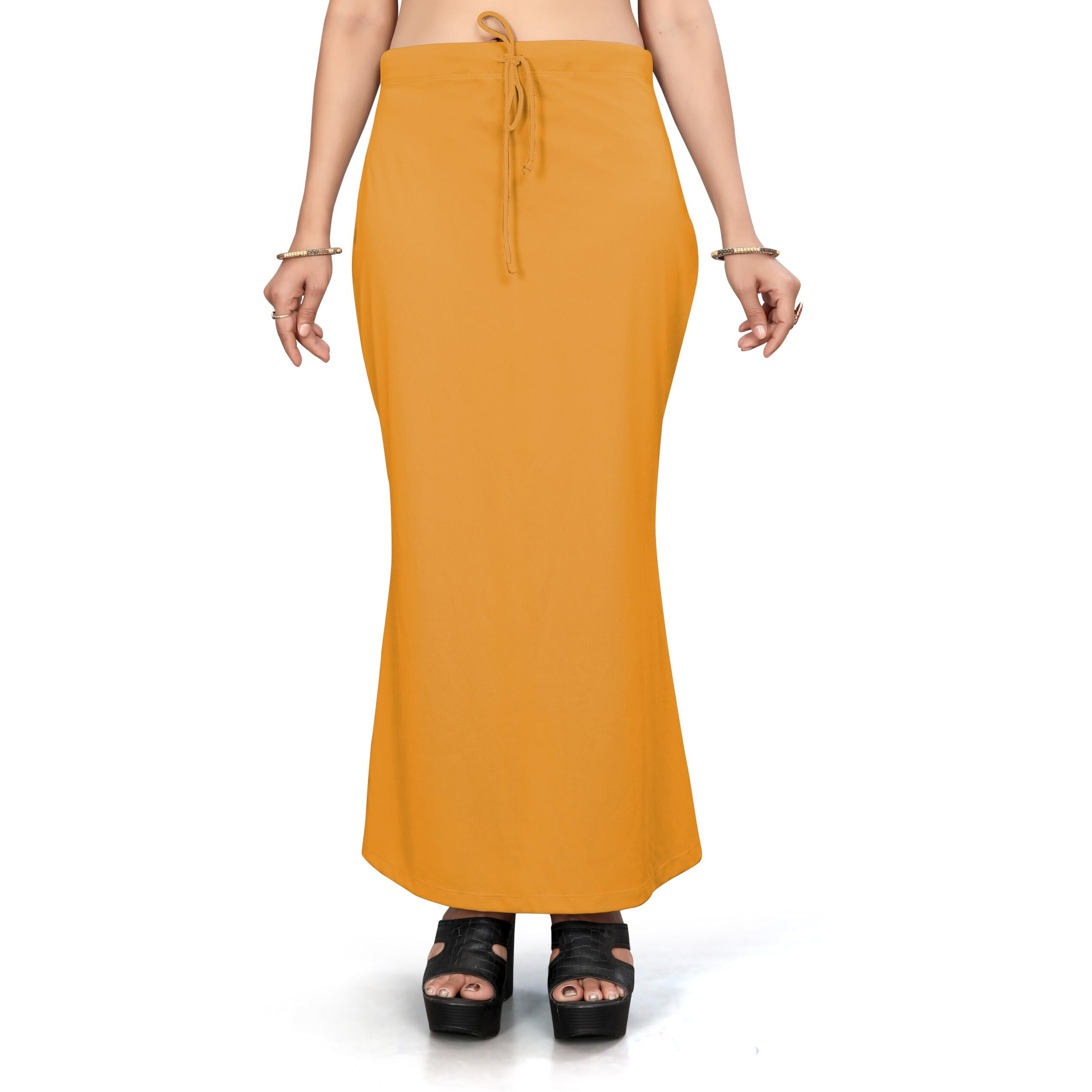 Nexsus apparels Saree Shapewear | Saree Petticoat for Women (XL, MUSTARD)