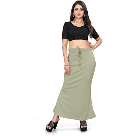 Nexsus apparels Saree Shapewear | Saree Petticoat for Women (S, E-GREEN)