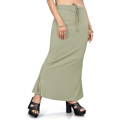 Nexsus apparels Saree Shapewear | Saree Petticoat for Women (S, E-GREEN)