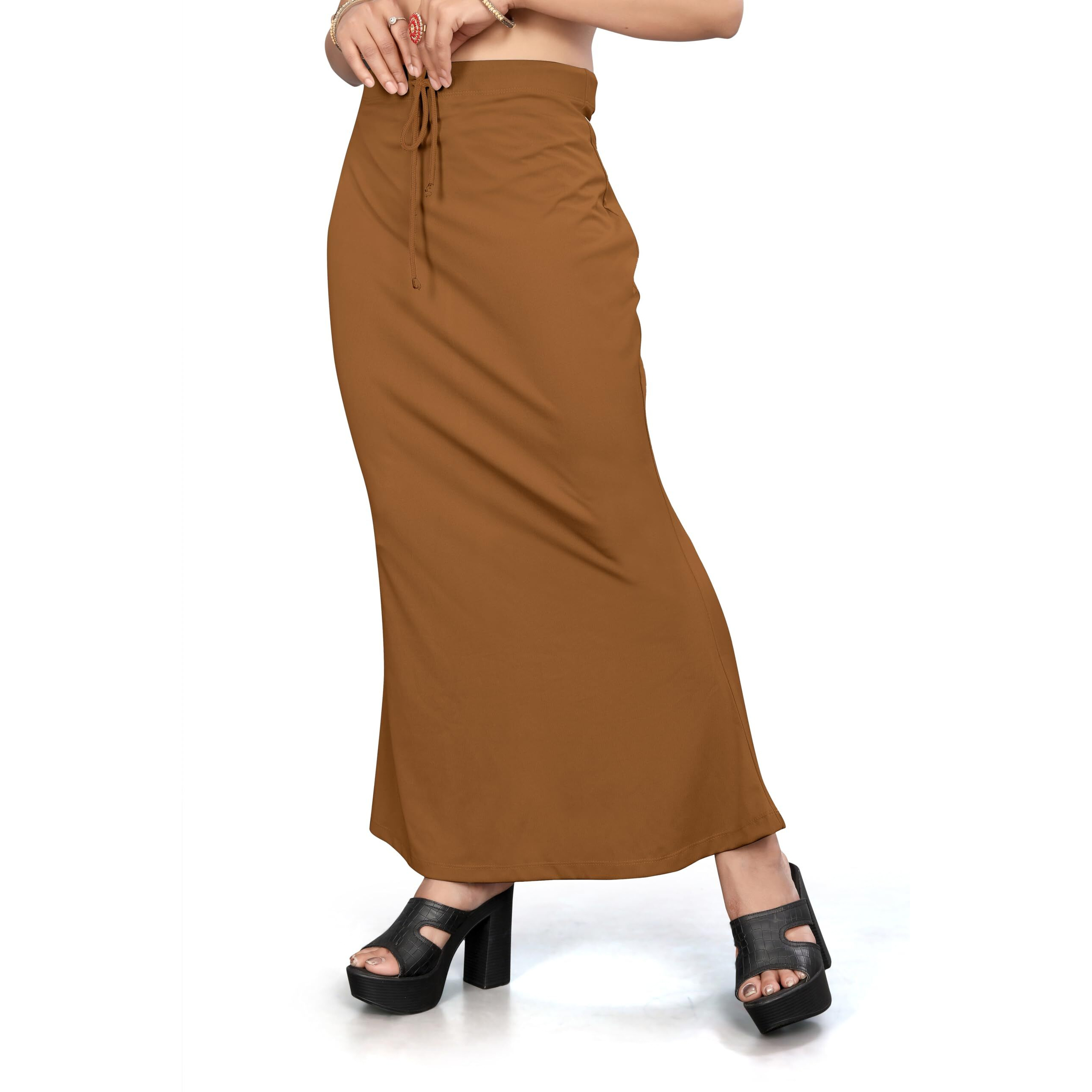 Nexsus apparels Saree Shapewear | Saree Petticoat for Women (3XL, BROWN)