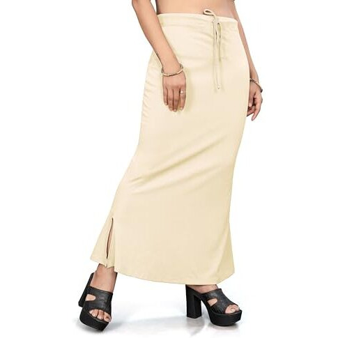 Nexsus apparels Saree Shapewear | Saree Petticoat for Women (S, BEIGE)