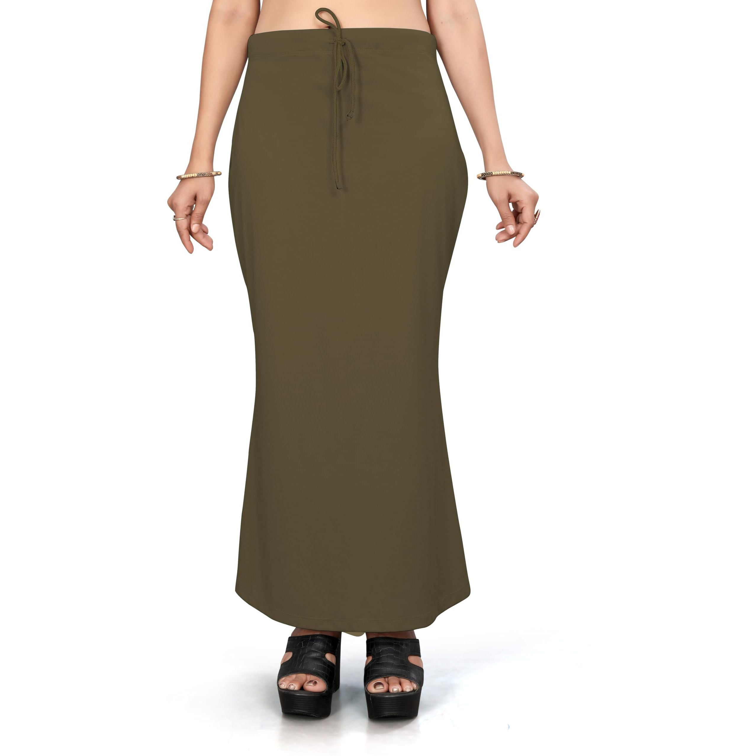 Nexsus apparels Saree Shapewear | Saree Petticoat for Women (2XL, OLIVE)