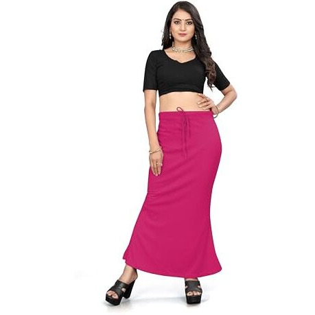 Nexsus apparels Saree Shapewear | Saree Petticoat for Women (S, PINK)