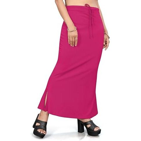Nexsus apparels Saree Shapewear | Saree Petticoat for Women (S, PINK)