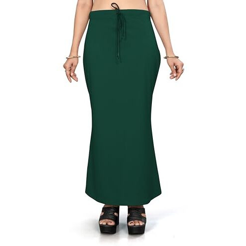 Nexsus apparels Saree Shapewear | Saree Petticoat for Women (L, BOLD GREEN)