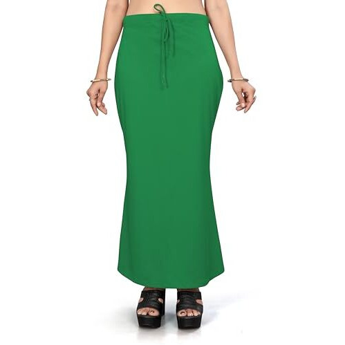 Nexsus apparels Saree Shapewear | Saree Petticoat for Women (M, GREEN)