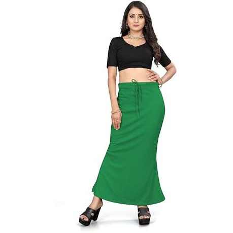 Nexsus apparels Saree Shapewear | Saree Petticoat for Women (M, GREEN)