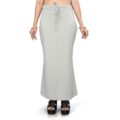 Nexsus apparels Saree Shapewear | Saree Petticoat for Women (L, LIGHT GREY)