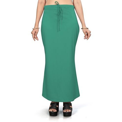 Nexsus apparels Saree Shapewear | Saree Petticoat for Women (S, RAMA GREEN)