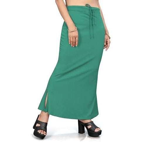Nexsus apparels Saree Shapewear | Saree Petticoat for Women (S, RAMA GREEN)