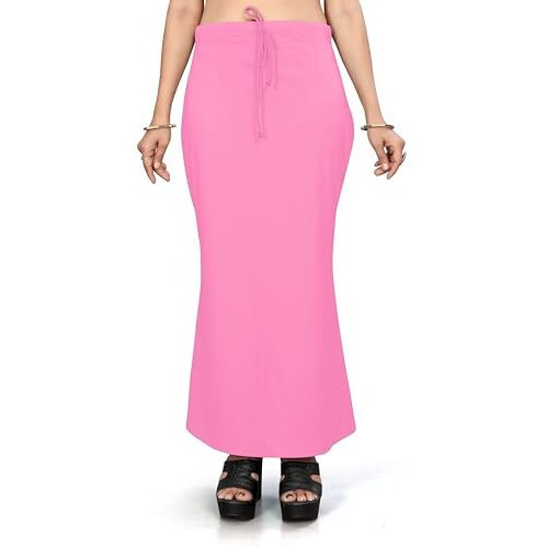 Nexsus apparels Saree Shapewear | Saree Petticoat for Women (S, BABY PINK)