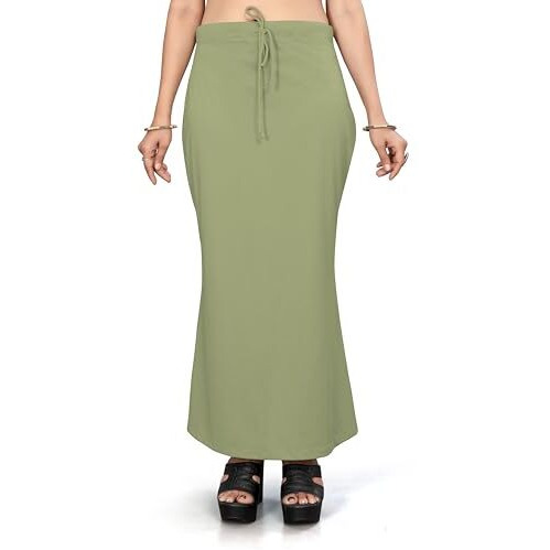 Nexsus apparels Saree Shapewear | Saree Petticoat for Women (XL, PISTA GREEN)