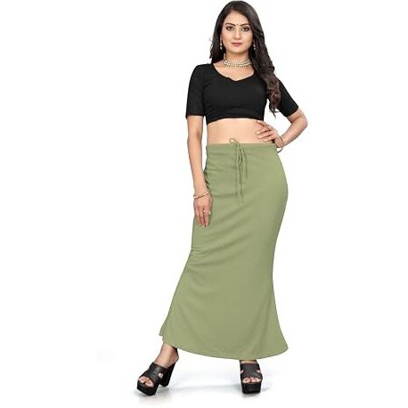 Nexsus apparels Saree Shapewear | Saree Petticoat for Women (XL, PISTA GREEN)