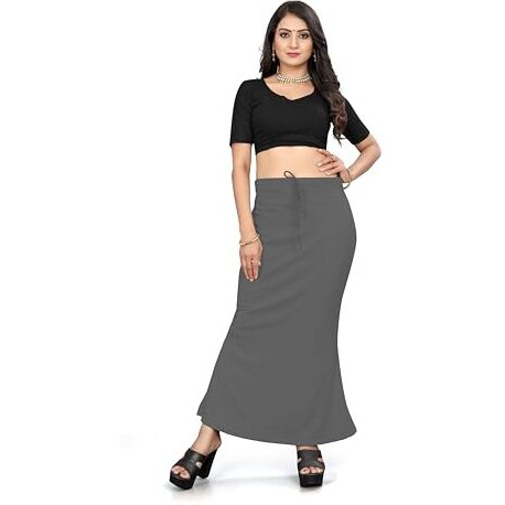 Nexsus apparels Saree Shapewear | Saree Petticoat for Women (S, DARK GREY)