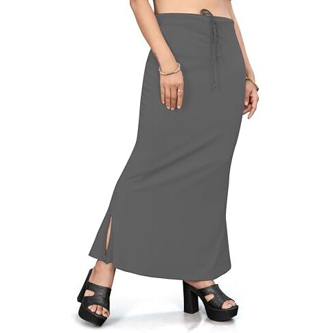 Nexsus apparels Saree Shapewear | Saree Petticoat for Women (S, DARK GREY)