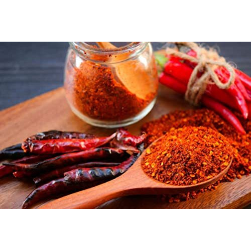 NOURCERY Korean Gochugaru, 100Gm (Korean Chili Pepper Coarse Flakes), Black Pepper [Coarse ground Korean Dried Chilli Peppers | Smoky & Spicy| Use for Kimchi and other Korean Dishes]
